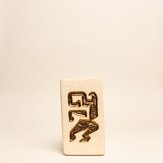 Untitled Tile (Gold Dancer)